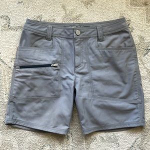 Icebreaker merino wool canvas hiking shorts grey size 26